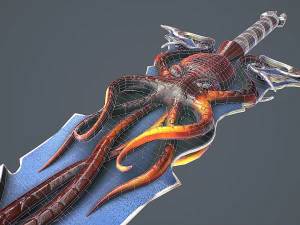 Fantasy Sword 15 3D Model