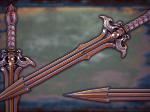 Fantasy Sword 16 3D Model
