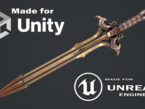 Fantasy Sword 16 3D Model