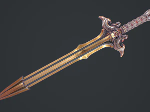 Fantasy Sword 16 3D Model