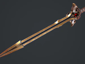 Fantasy Sword 16 3D Model