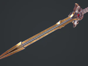 Fantasy Sword 16 3D Model