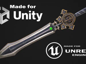 Fantasy Sword 17 3D Model