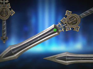 Fantasy Sword 17 3D Model