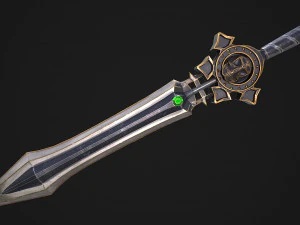Fantasy Sword 17 3D Model