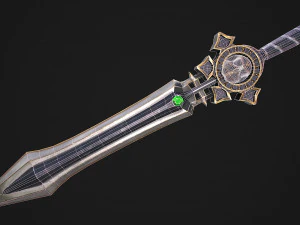 Fantasy Sword 17 3D Model