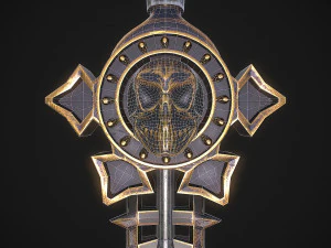 Fantasy Sword 17 3D Model