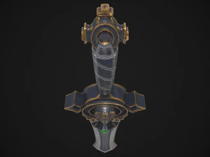 Fantasy Sword 17 3D Model