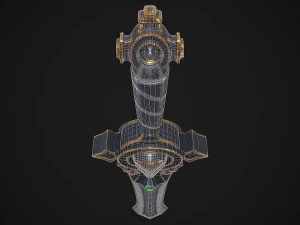 Fantasy Sword 17 3D Model