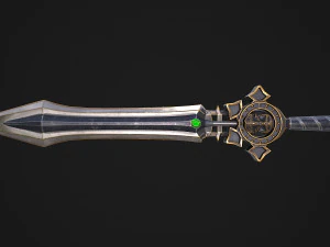Fantasy Sword 17 3D Model