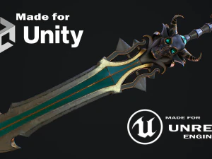 Fantasy Sword 18 3D Model