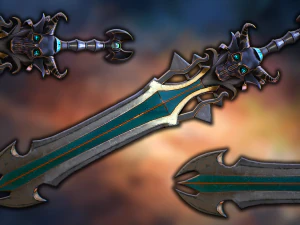 Fantasy Sword 18 3D Model