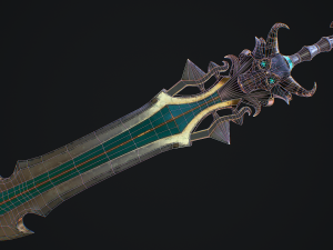 Fantasy Sword 18 Modelo 3D