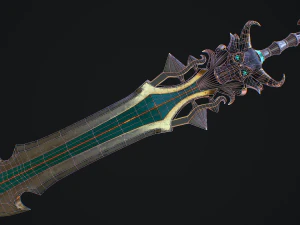 Fantasy Sword 18 3D Model