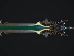 Fantasy Sword 18 3D Model
