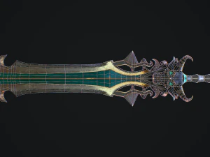 Fantasy Sword 18 3D Model