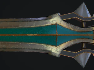 Fantasy Sword 18 3D Model