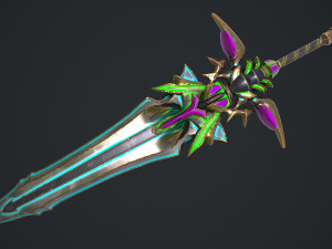 Fantasy Sword 19 3D Model