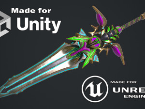 Fantasy Sword 19 Model 3D
