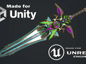 Fantasy Sword 19 3D Model