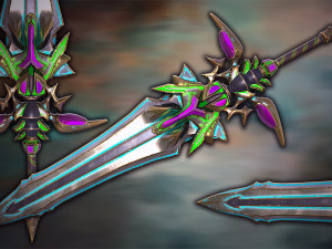 Fantasy Sword 19 Model 3D