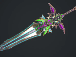 Fantasy Sword 19 3D Model