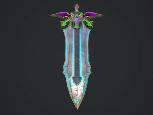 Fantasy Sword 19 3D Model