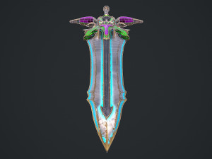 Fantasy Sword 19 Model 3D