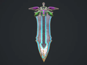 Fantasy Sword 19 3D Model