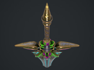 Fantasy Sword 19 Model 3D