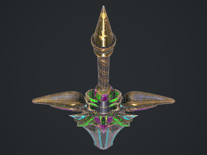 Fantasy Sword 19 Model 3D