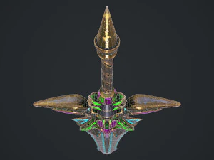 Fantasy Sword 19 3D Model