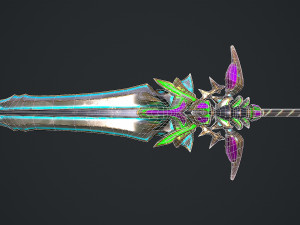 Fantasy Sword 19 Model 3D