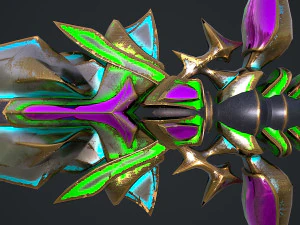Fantasy Sword 19 3D Model