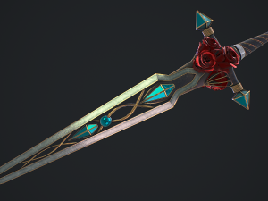 Fantasy Sword 21 3D Model