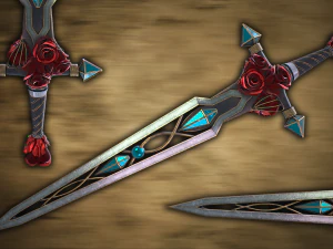 Fantasy-Schwert 21 3D Modell