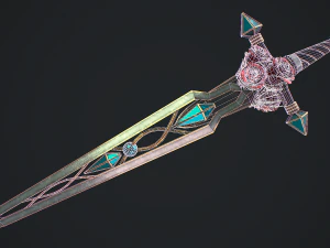 Fantasy-Schwert 21 3D Modell