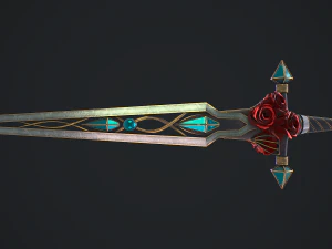 Fantasy-Schwert 21 3D Modell
