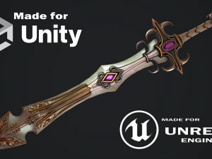 Fantasy Sword 22 3D Model