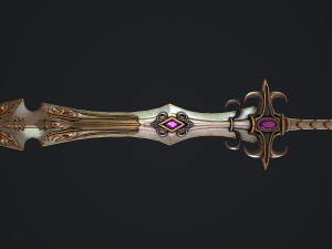 Fantasy Sword 22 Model 3D
