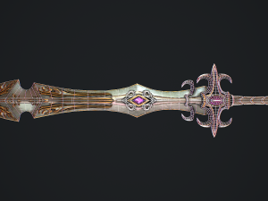 Fantasy Sword 22 Model 3D