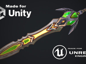 Fantasy Sword 23 Model 3D