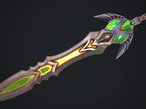 Fantasy Sword 23 3D Model