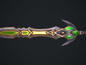 Fantasy Sword 23 Model 3D