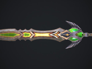 Fantasy Sword 23 Model 3D