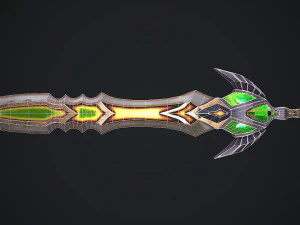 Fantasy Sword 23 3D Model