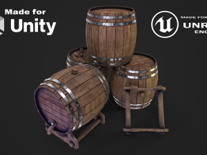 Beer barrels 3D Модель