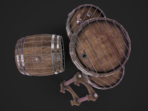 Beer barrels 3D Модель