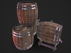 Beer barrels 3D Модель