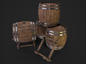 Beer barrels 3D Модель